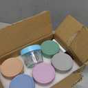 DRKIO 6 Pack Glass Baby Food Storage Containers - 4 Oz Baby Food Jars with Lids Baby Food Maker Microwave Dishwasher Freezer Safe 100% Leak Proof BPA Free Reusable