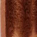 Pure Copper Embossed Water Bottle 17 Oz with Lid Ayurvedic Water Bottle Copper Water Vessel Small Leak Proof Seamless Finish