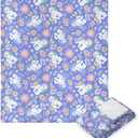 Northwest Hasbro My Little Pony, Retro Pony Florals, Silk Touch Throw Blanket, 50 x 60 Inches