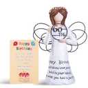 SIGUEJOR Happy Birthday Gift - Hand-Painted ResinSculpture, Perfect Keepsake for Friends, Family, andLoved Ones (60TH)