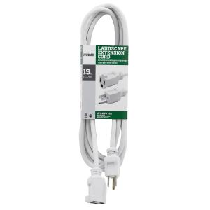 PRIME Landscape Extension Cord 15 FT, 2 PACK