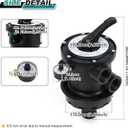 SP0714T Top-Mount Multiport Valve Compatible with Hayward VariFlo, Replacement for Hayward Above-Ground Pro-or VL 210 Series Sand Filter, 1-1/2 Seven Position Control Valve