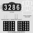 House Numbers for Outside, Address Signs for Houses, Waterproof, Rustproof, Address Sign, Mailbox Number, Address Plaque, House Numbers. Indoor/Outdoor Use. Street, Home, Hotel, Office