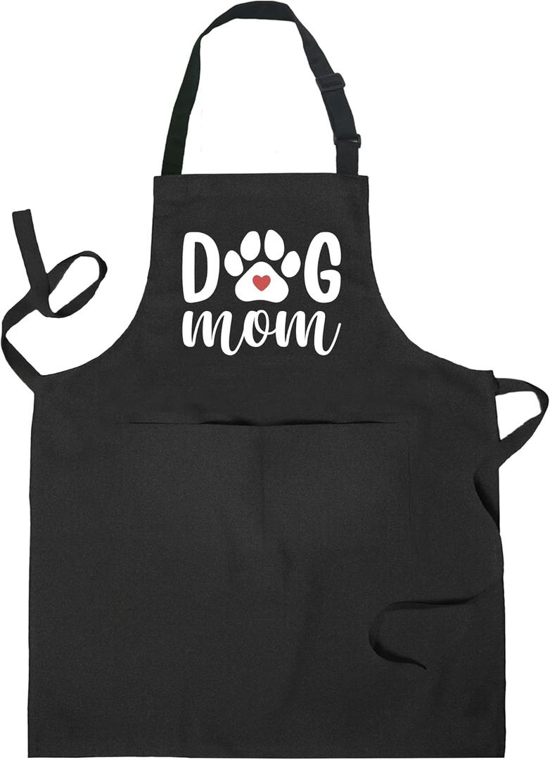 Dog Mom Gifts, Dog Aprons for Women with Pockets, Dogs Lovers Gifts Grooming Apron