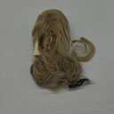 CJL HAIR Claw Clip Short Ponytail Hair Extensions DIY Bendable Metals Messy Bun Hair Piece for Wonen Wavy Curly Synthetic Fake Hairpieces Dirty Blonde