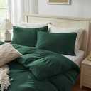 H HOUSEHOLD 100% Jersey Knit Cotton Queen Size Pillowcases Set of 2, Super Soft Breathable Pillow Cases for Sleeping, Envelope Closure, Stretchy T-Shirt Fabric (Dark Green, Queen Size Pillowcase)