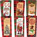 150 Pcs Christmas Money Envelopes Christmas Currency Envelopes for Cash Snowman Santa Buffalo Plaid Xmas Money Cash Greeting Card Holder for Cards Tips Coins Presents Gift Company Bonuses 2.8 x 6.5"