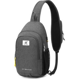 SKYSPER Sling Bag Anti Theft Crossbody Bag RFID Lightweight Travel Shoulder Chest Bag for Hiking Walking (Grey) SKYSPER Sling Bag Anti Theft Crossbody Bag RFID Lightweight Travel Shoulder Chest Bag for Hiking Walking (Grey)