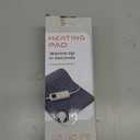 Heating Pad for Period Cramps, Heating Pad for Back/Neck/Shoulder Muscle Pain, 6 Heating&4 Timer Setting, Auto Shut Off, Dry/Moist Heat & Machine Washable, Gray Birthday Christmas Gifts for Women Mom