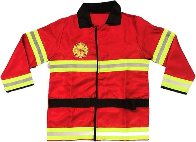 Kid's Fireman Firefighter Costume, S Ages:3-4