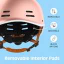 Retrospec Remi Adult Bike Helmet for Men & Women - Bicycle Helmet for Commuting, Road Biking, Skating with Adjustable Dial (Rosegold)