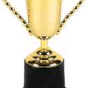 Fun Express 10" Gold Trophy Award - Ideal for Recognition Achievements and Celebrations - Perfect for Trophies at Parties Events Competitions Award Ceremonies and Special Occasions - 1 Piece