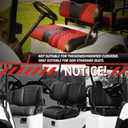 Golf Cart Seat Covers for EZGO RXV 2008 Up Front OEM Universal Seat Cushion, Marine Grade Vinyl Leather EZGO RXV Seat Covers/Easy to Install-Deep Red (2PCS)