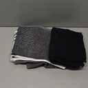 Homaxy Premium Kitchen Towels(18x 28, 6 Pack), Large Cotton 380 GSM Kitchen Hand Towels, Soft and Absorbent Terry Dish Towels, Multipurpose Tea Towel Set with Hanging Loop, Black