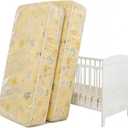 Klmnop 2 Pack Crib Mattress Storage Bag with Zipper, Clear Plastic Waterproof Crib Mattress Bag for Moving and Storage(53.15 x 28.35 x 7.09 Inch), Full