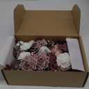 Ling's Moment Dusty Rose Wedding Flowers Mini Bridesmaid Bouquets Set of 6 Pink Pre-Made Small Floral Mauve Wedding Centerpieces (Mauve & Dusty Rose) (Pk-mauve & Dusty Rose)