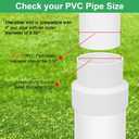 4" x 3" PVC Increaser/Reducer Coupling Adapter (Socket x Socket) Schedule 40 PVC Slip Reducing Coupling Pipe Fittings for Home Sewer Plumbing