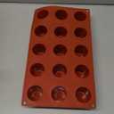 15 Cavities Cylindrical Fondant Silicone Mold DIY Cylinder Pastry Cupcake Jelly Mousse Pan Pudding Muffin Chocolate Making Supplies Cookie Shot Moluds For Baking