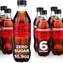 Coke Zero Sugar Diet Soda Soft Drink, 16.9 fl oz, 18 Pack, 08/18/2025