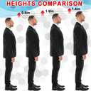 Ailaka Height Increase Insoles for Men Women, Honeycomb Shock Absorbing Cushion Insoles, Replacement Full Length Sports Shoe Height Inserts Height Elevation, size: 10 Male