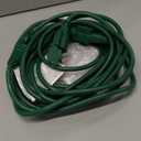 DEWENWILS 25Ft Outdoor Extension Cord, Evenly Spaced 3 Outlets Plugs with Safety Cover, 16/3 SJTW Weatherproof Wire for Outdoor String Lights, ETL Listed (Green)