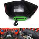 Winch Cover, Heavy Duty Waterproof Dust-Proof Winch Protection Cover, Ideal for Electric Winches 8500-17500 lbs for Jeep, ATV, Boat,Trailer,Sailboat etc,Indoor/Outdoor electric Winch Accessories.