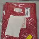 Place Mats Set of 8  Rectangle Rectangular Waterproof Fabric Polyester Cloth Washable Wipeable Heat Resistant Placemats for Kitchen Dining Dinner Table Indoor 13 X 19 Inch Red