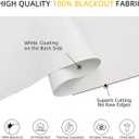 ChrisDowa Cordless Blackout Roller Shades for Windows, Striped Free-Stop Window Blinds with Privacy, Thermal Insulated Window Shades for Home, Office and Door. White, 20" W x 72" H