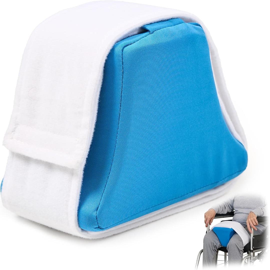 ODOXIA Hip Abduction Pillow | Orthopedic Hip Surgery Pillow for Legs | Knee Separator for Alignment & Sciatica Relief | Soft Block | Includes Adjustable Strap | After Surgery Essentials