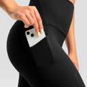 Soothfeel Women's High Waisted Yoga Workout Leggings 25" 28" (Black, S)