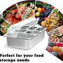 Countertop Food Serving Display Container, Cold Food Buffet Server, Salad Bar Buffet Station for Home & Cold Serving Trays for Parties, Restaurant or Kitchen (9 Pans 3 Sizes)