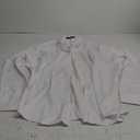 J.VER Womens Dress Shirts Long Sleeve Button Down Shirts Wrinkle-Free Stretch Regular Fit Solid Work Blouse white 4X-Large