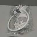 BOHON Clamp Lamp Reading Light 5 Color Modes 10 Brightness Dimmer Bedside Lamp 10W 38 LED Desk Lamp with Auto Off Timer 360 Flexible Gooseneck Clip on Light for Bed Office, Adapter Include, White