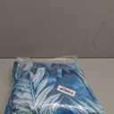 JSD Teal Blue Tropical Leaves Sheet Set Twin Size, 3 Piece Printed Microfiber Sheets Extra Deep Pocket Wrinkle Free