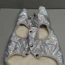 ASENKU Dog Winter Coat - Waterproof Windproof Dog Jacket, Warm Snowproof Doggie Puffer Vest for Cold Weather, Lightweight Snow Coats for Small Medium Large Dogs (Silver, XL)