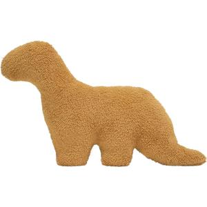 Dino Nugget Pillow, 19 Inch Dino Chicken Nuggets Plush Stuffed Animal Gift for Kids Adults Girlfriend Christmas (Small, Brontosaurus)