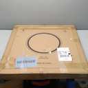 24 Inch Wall-Mounted Round Bathroom Mirror with LED-Lights - Frame Vanity Mirrors (24" x 24", Gold)
