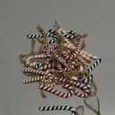 Leinuosen 24 Pcs Retro Christmas Candy Cane Ornament Neutral Hanging Candy Cane Christmas Tree Decor Twisted Crutch Xmas Hanging Decoration for Xmas Thanksgiving Gift Indoor Outdoor Home Party Favor