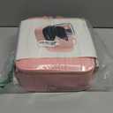 MOMIRA Makeup Train Case with Light & Mirror Large Cosmetic Organizer with Adjustable Dividers for Cosmetics,10X Magnifying Makeup Mirror,Pink (Small)