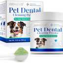 ARMOYA Dog Dental Powder - Teeth Cleaning Powder for Dogs - Dental Powder for Dogs - Dog Dental Care - Plaque & Bad Breath Off Powder Dog - Dental Care Supplies for Small - Medium - Large Dogs