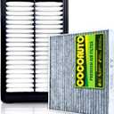 (2.5L Gas) COCOAUTO Engine & Cabin Air Filter Kit for Tucson (2022-2025), Santa Fe/Sorento/Sonata (2021-2025), fits Sportage 2023-25 2.5L Gas Only, 28113L1000, 28113N9000, PA99540 (Not For Hybrid)