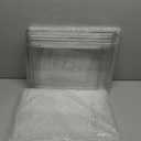 Clear Stackable Plastic Storage Bins with Magnetic Lid, Dustproof Book & Cosmetic Acrylic Display Cases, Large Figures Collectibles Showcase, Shoe Box, Protection Organizer (L, Count, 3)