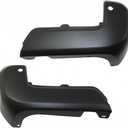 For Toyota Tacoma Bumper End 2016 17 18 19 2020 Driver and Passenger Side Pair/Set | Rear | Textured | Plastic | w/IPAS Holes | TO1105138, TO1104138 | 5215504900, 5215604900
