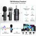 Content Creator Essentials Vlogging Kit for iPhone, 71" Tripod for iPhone Video Recording with Light, Wireless Microphones, Remote, Selfie Stick Phone Stand for TikTok, YouTube
