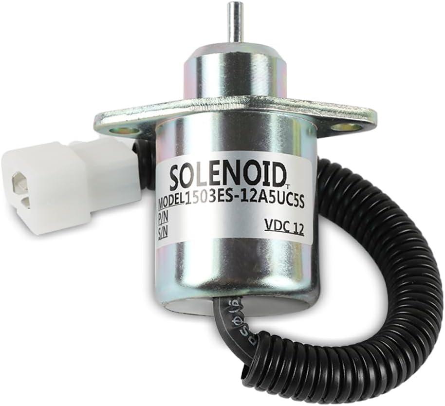 SINOCMP SA-4569-T 1503ES-12A5UC5S 17454-60010 16616-60010 17594-60014 12V Shutdown Stop Solenoid for Kubota Machine Diesel Engines