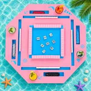 Floating Mahjong Table for Pool, 32 Inch Game Board, 32" Large