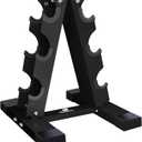 Dumbbells Storage Rack Neoprene Dumbbells Weight Rack - 2.0MM Thickness Weight Organizer Stand for Home Gym - Easy Assembly (3 Tier - 120LBS)