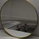 HARRITPURE Round Mirror 30 Gold Wall Mounted Circle Mirrors Vanity Mirror with Brushed Aluminum Alloy Frame Modern Decoration for Bathroom, Living Room, Vanity, Bedroom, Entryway