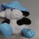 Holiday Home Spring Raindrop Cow with Hat Plush - Blue