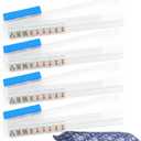 4 Pcs Mahjong Racks with Pushers & Storage Bags, Clear Acrylic All-in-One Mahjong Pushers and Racks, Modern American Mahjong Accessories with Line Finder (Transparent)